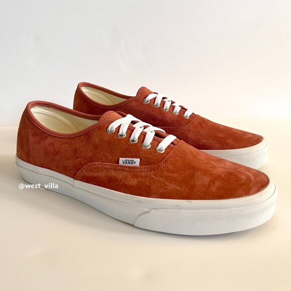 VANS Elevated Suede Premium Authentic 44 Shoe Sneakers Amber Orange Mens 13 - Picture 5 of 8